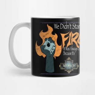 We Didn't Start the Fire Mug